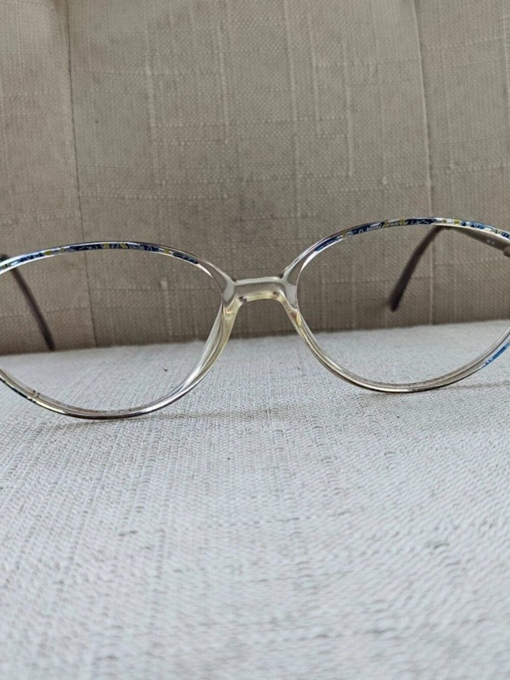 Vintage Adsenco Women Eyeglasses Frame HELEN Eyewear Blue/Clear Tone Glasses - Picture 3 of 12